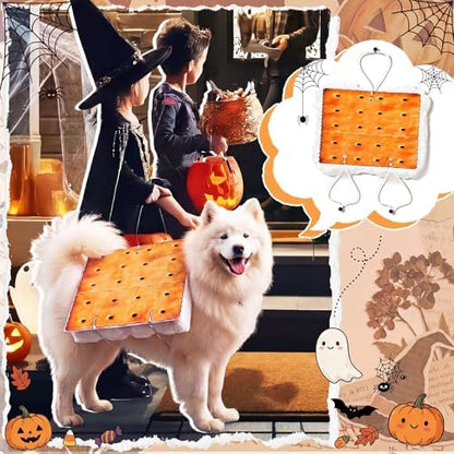 Tallew Dog S'More Costume Pet Marshmallows and Chocolate Costume - Image 4
