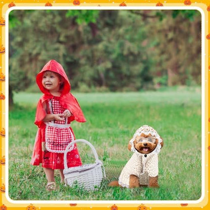 3 Pcs Old Lady Costume for Dog Grandmas Dogs Costume - Image 6