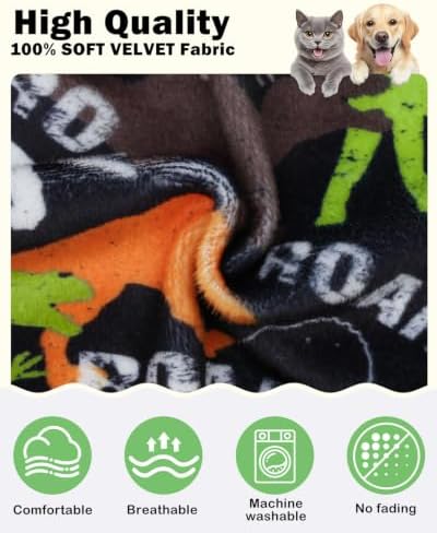 CuteBone Dinosaur Costume Dog Pajamas, Stretchy Spandex Crystal Velvet Sleepwear Coat for Small Dogs, Soft & Warm Pet Outfit Clothes for Cold Weather, Cozy Pullover Design COSP21S - Image 4