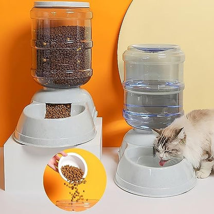 Automatic Dog Feeders, Dog Feeder Dispenser for Large Dogs, 3 Gallon Gravity Automatic Dog Cat Feeder Station, Dry Food Storage Container Bowl for Adult Dogs