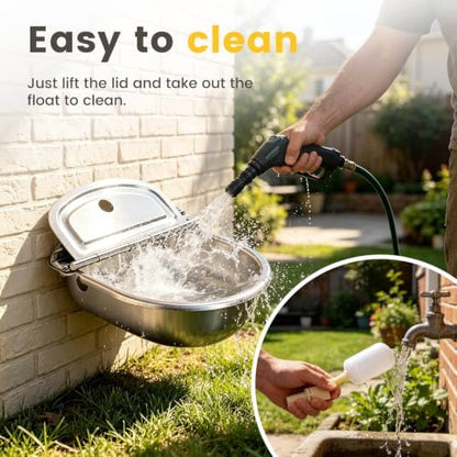 Automatic Dog Water Bowl Dispenser 304 Stainless Steel Dog Waterer