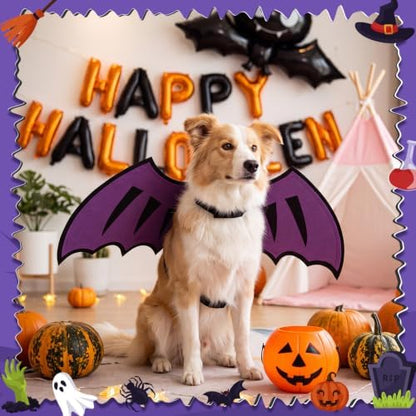 Dog Dragon Wings, Halloween Dragon Costume for Dog Cat, Purple, L - Image 5