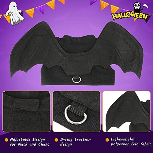 Rypet Dog Halloween Costume, Halloween Bat Wings for Small Dogs Cats, Large - Image 4