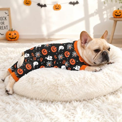 Dog Halloween Pajamas for Small Medium Dog Halloween Pjs Dog Onesie Cute Soft Breathable Puppy Pet Stretchy Dogs Recovery Suit for Boy Girl-M - Image 3
