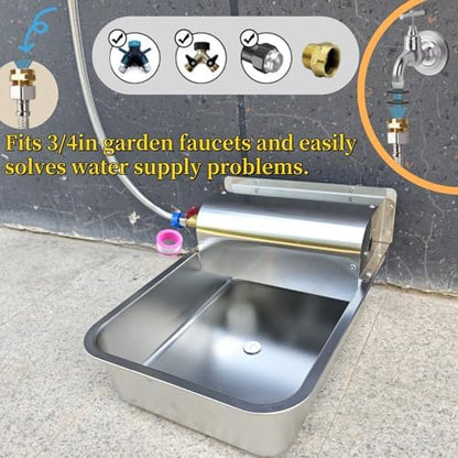 Automatic Dog Water Dispenser,Wide Mouth Design,Water Level Control