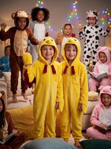 Kids Animal Onesie Pajamas Boys Girls Animal Onesie Costume for Halloween Christmas Costume - Image 6