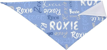 Custom Pet Scarf Personalized Dog Bandana with Name Personalized Add Your Text Bibs Triangle Head Scarfs Gift for Small Medium Large Dogs Cats Baby Puppy Pets Accessories