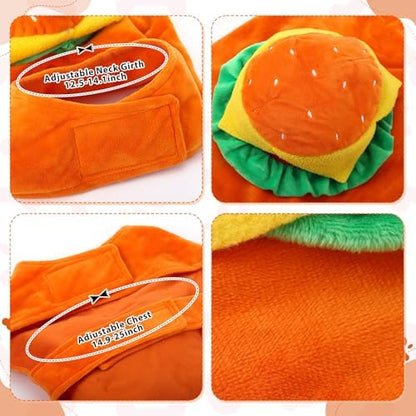 Huhumy Halloween Dog Costume Hamburger Outfit Medium Large Dogs Party,M-L - Image 3