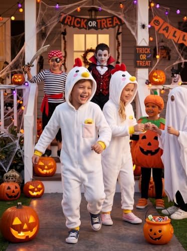 Kids Animal Onesie Pajamas Boys Girls Animal Onesie Costume for Halloween Christmas Costume - Image 6