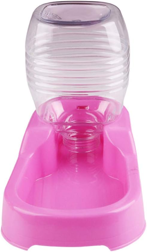 POPETPOP Pet Water Feeder Bowl Automatic Drinking Water Dispenser for Small Dogs and Puppies 7.48X5.90X4.33In Durable Eco-Friendly Design for Home and Pet Shops