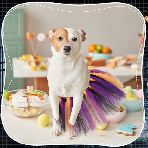 Dog Tutu for Dogs Tulle Skirt Pet Costume, Halloween Color - Image 4