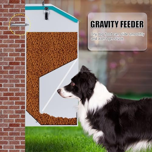 50 Lbs Automatic Dog Feeder for Large Dogs, Dog Food Dispenser