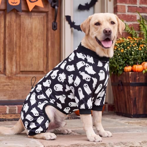 XPUDAC 4 Pack Dog Halloween Pajamas for Small Dogs Onesie Clothes, M - Image 6