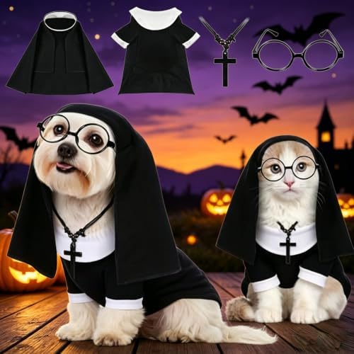 Cat Puppy Costume Priest Nun Outfit (Nun,Small) by Unknown