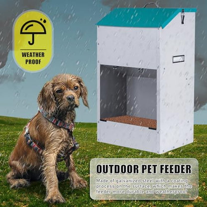 50 Lbs Automatic Dog Feeder for Large Dogs, Dog Food Dispenser