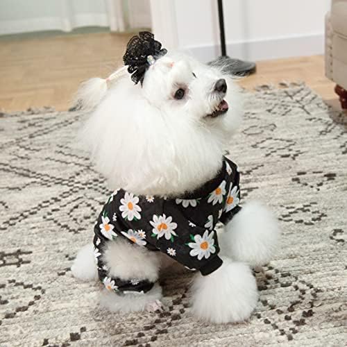 CuteBone Small Dogs Outfit Soft Puppy Onesies Pjs Dog Pajamas Pet Coat Cat Apparel Comfy Doggie Jumpsuit Bodysuit for All Seasons - Image 5