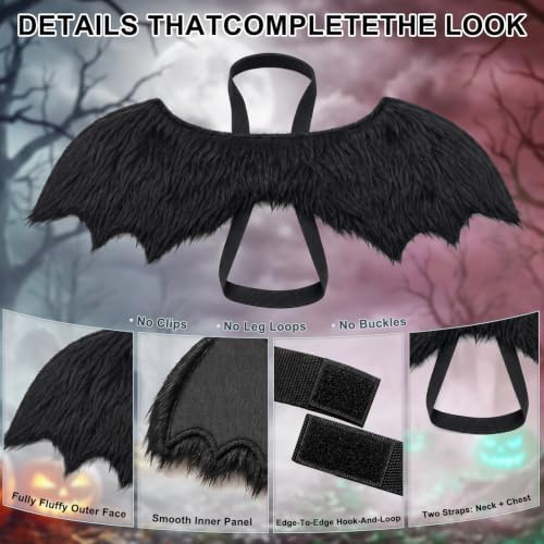 Gimilife Dog Wings Costume, Dog Halloween Costumes - Image 3