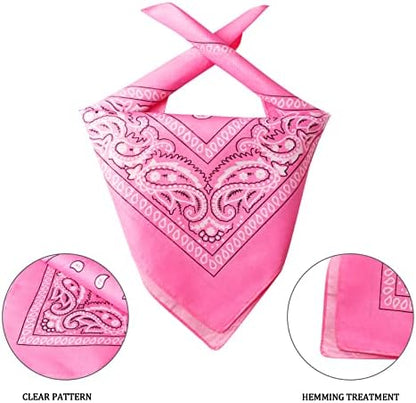 Yewong Pet Pink Cowboy Hat Costume Accessory Set Dog Cat Size Pink Cowgirl Princess Hat with Crown Tiara Bandana/Scarf for Cat Puppy Western Costume Daily Wearing Photo Props (Set A) - Image 3