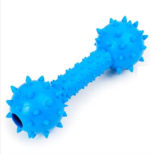 Eco-Friendly Chew Toy for Dogs Rubber Teeth Cleaning Dumbbell