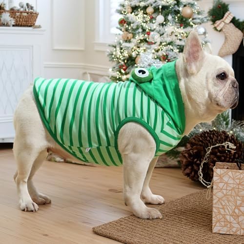 Dog Halloween Costumes Frenchie Clothes Dog Frog Costume - Image 4