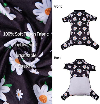 CuteBone Small Dogs Outfit Soft Puppy Onesies Pjs Dog Pajamas Pet Coat Cat Apparel Comfy Doggie Jumpsuit Bodysuit for All Seasons - Image 3