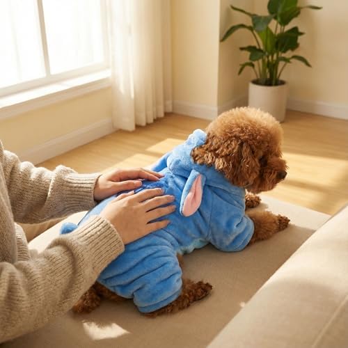 Pet Costume Dog Hoodies Pet Xmas Pajamas Outfit, Pet Coat for Small Medium Large Dogs Cats Winter Cartoon Coat for Party Halloween Christmas - Image 5
