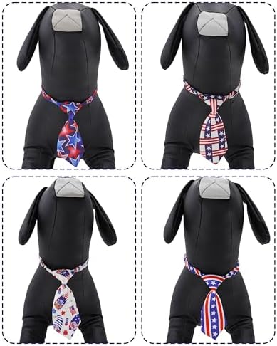 PET SHOW 10 Pack 4th of July Dog Ties Neckties XS for Small Dogs - Image 2