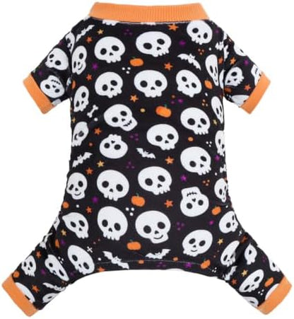CuteBone Small Dogs Outfit Soft Puppy Onesies Pjs Halloween Dog Pajamas Pet Coat Cat Apparel Comfy Doggie Jumpsuit Bodysuit for All Seasons P349S by CuteBone