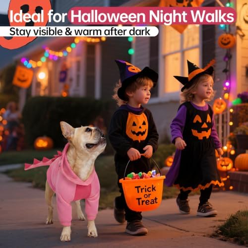 QBLEEV Dog Dinosaur Costume, Dog Halloween Costume with Hoodie - Image 5