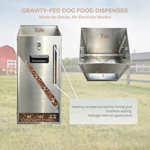 Automatic Dog Feeder Large Breed 25 Lbs, Dog Food Dispenser for Dry Kibble