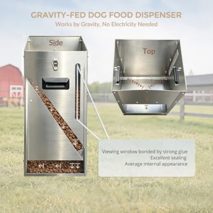 Automatic Dog Feeder Large Breed 25 Lbs, Dog Food Dispenser for Dry Kibble