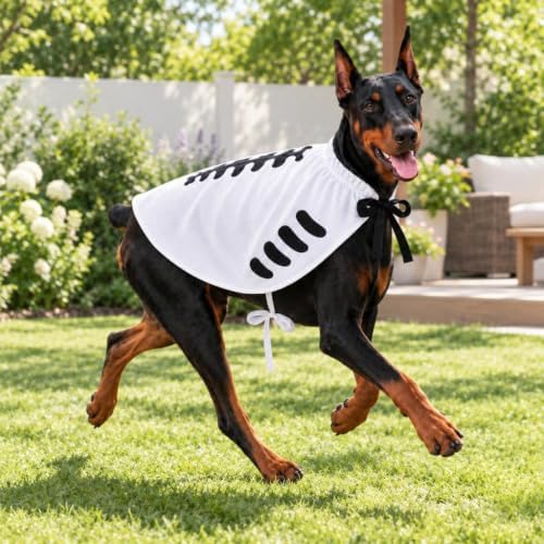 Halloween Skull Costume,Skeleton Dog Cape for Medium Large Pets(L) - Image 3