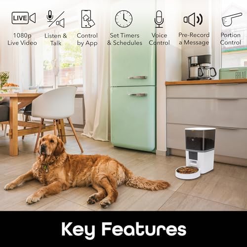 Geeni PetConnect 6L Smart Pet Feeder with Camera