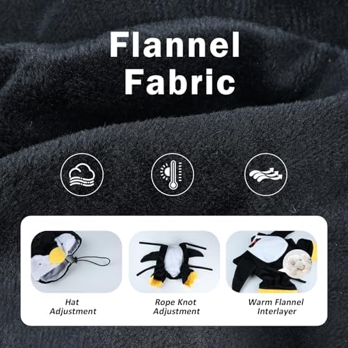 HOTUMN Penguin Halloween Costume - Cute and Funny Pet Costume Soft Dog Cosplay Outfits for Small Pets - Image 3