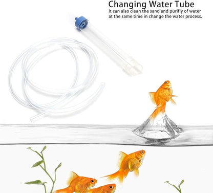 Zerodis Fish Cleaning Tools Tool PVC Small Fishcleaner Change Water Sand Wash Water Purification Professional Pump Cleaning