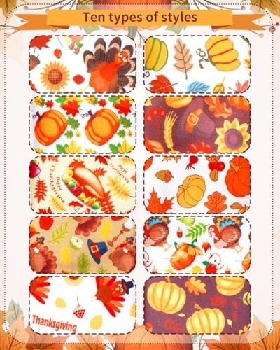 PET SHOW 10 Pack Thanksgiving Dog Ties Neckties for Medium Dogs - Image 2