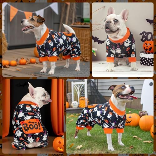 BEAUTYZOO Halloween Dog Pajamas, Soft Fleece Puppy Sweater for Small Dogs - Image 5