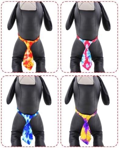 PET SHOW 10 Pack Tie Dye Dog Ties Neckties XL for Extra Large Dogs - Image 3