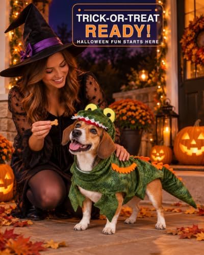 Alligator Dog Costume - Funny Dog Costume, Halloween Dog Crocodile Costume for Small Medium Large Dogs, Funny Cosplay Dress - Dress Your Dogs Like a Croc, X-Large - Image 5