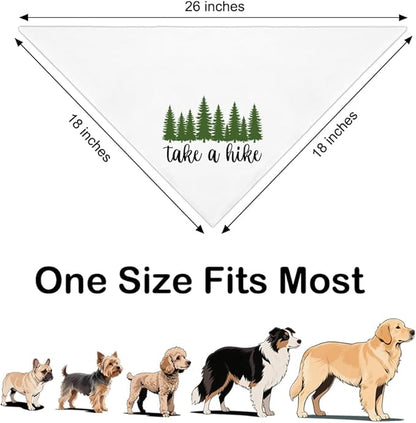 Funny Outdoor Dog Bandana, Puppy Scarf Photo Prop for Outdoor Adventure Hiking Camping Mountain, Gifts for Ranger (Tree)