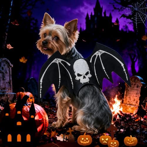 Halloween Dog bat Wing Costumes S，pet Costumes for Halloween Party - Image 6