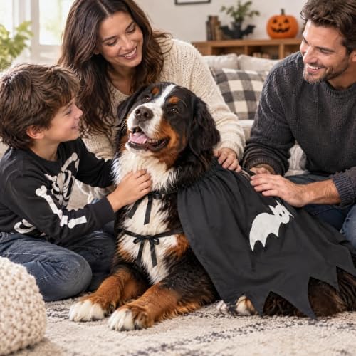 Halloween Dog Costume, Bat Halloween Dog Cape for Medium Large Pets(XL) - Image 4