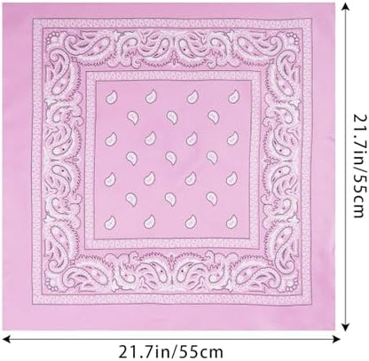Pet Cowboy Costume Accessories Halloween Costumes for Small Pet Dogs Cat Cowboy Hat for Dogs and Bandana Scarf Halloween Party Western Cosplay Accessories (Pink, Small) - Image 2
