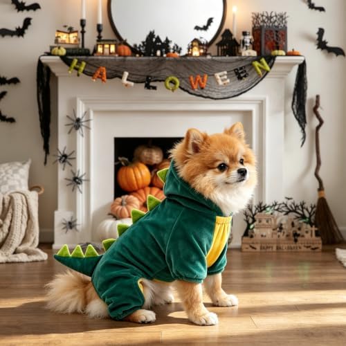 Dog Halloween Costumes Dog Dinosaur Costume Hoodie Pajamas for Dogs - Image 6