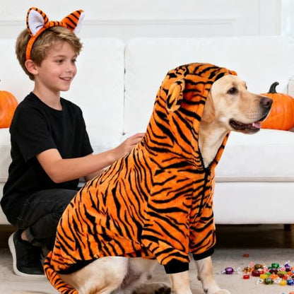Topbuti Dog Halloween Tiger Costume Dog Hoodies Sweaters Pet Funny Clothes - Image 4