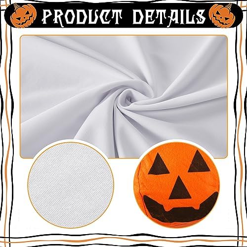 Sadnyy 2 Pcs Dog Ghost Costume Halloween with Pumpkin Bucket Large Pets - Image 3