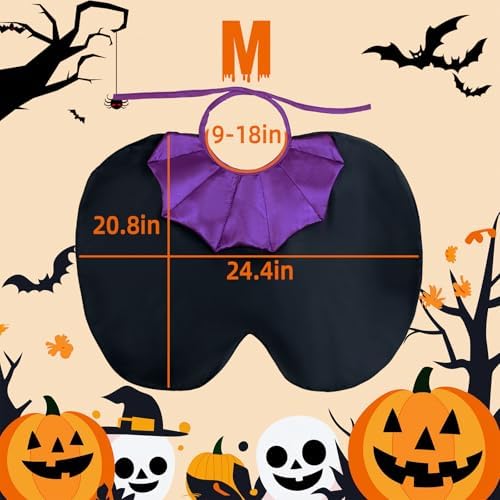 Vampire Cloak Dog Costumes for Medium Dogs, Devil Cape Dog Halloween Costume, Halloween Costumes for Medium Large Breed - Image 3