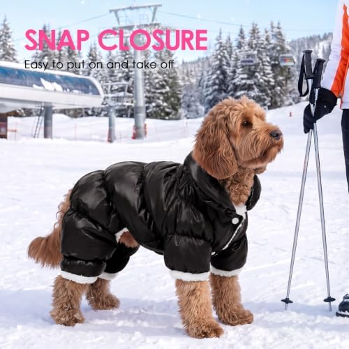 AOFITEE Dog Coat Waterproof Dog Jacket Fullbody Dogs Winter Coat Snowsuit - Image 6