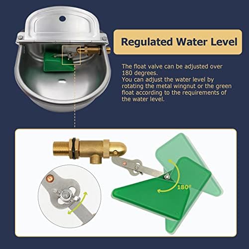 Automatic Dog Water Dispenser Outdoor Large Breed Self Filling Water Bowl