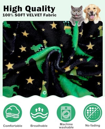 CuteBone Dinosaur Costume Dog Pajamas, Stretchy Spandex Crystal Velvet Sleepwear Coat for Small Dogs, Soft & Warm Pet Outfit Clothes for Cold Weather, Cozy Pullover Design COSP14S - Image 4